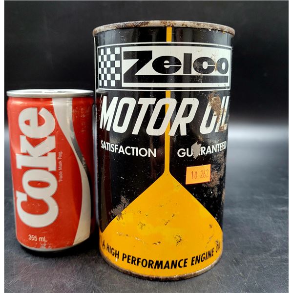 Vintage Zelco Motor Oil Tin