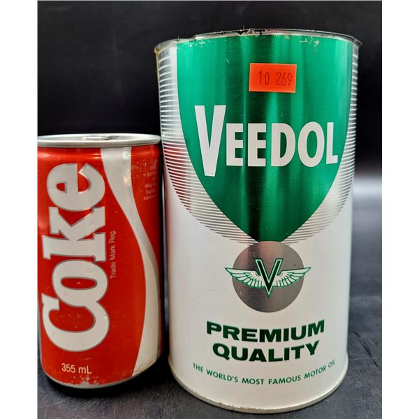 Vintage Veedol Motor Oil Can