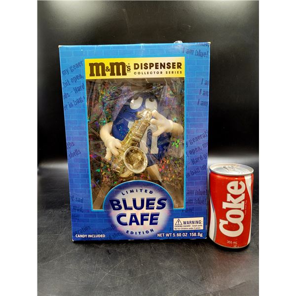 Blue M&M Jazz Dispenser Blues Cafe Limited Edition Candy Collector Series