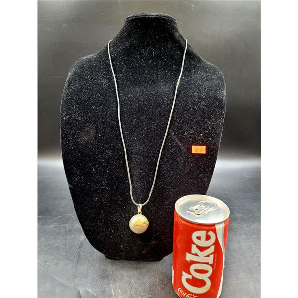 Unique Mexican Silver Chime Dolphin Necklace