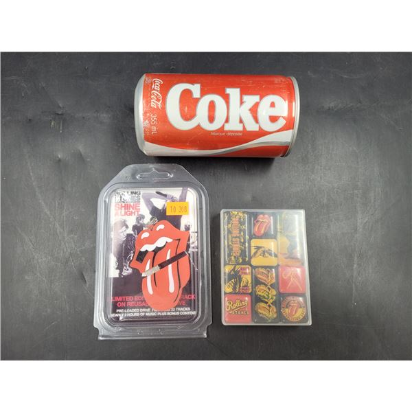 The Rolling Stones USB Drive & Collectible Lot