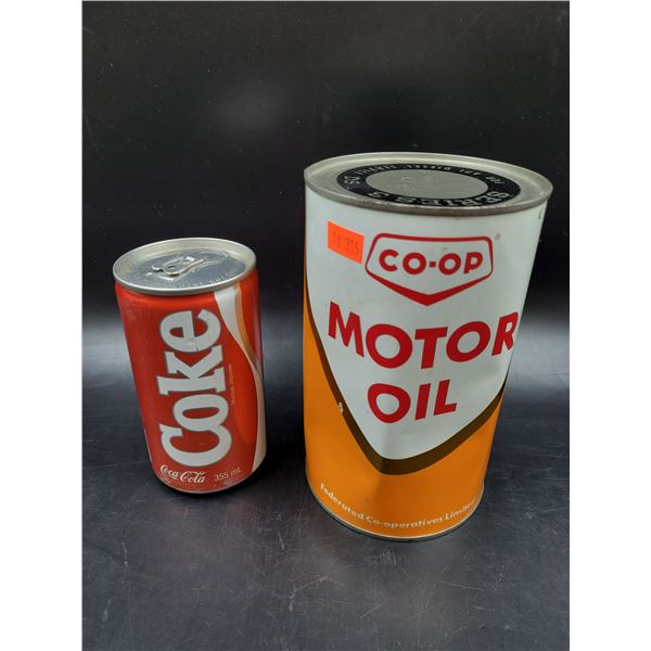 Vintage CO-OP Motor Oil Can