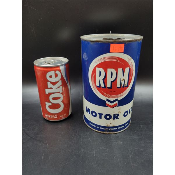 Vintage RPM Motor Oil Can