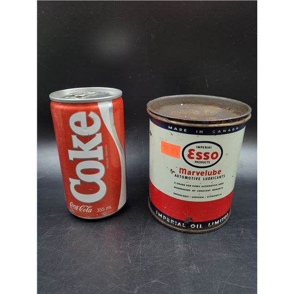 Vintage Esso Imperial Automotive Lubricant Oil Can