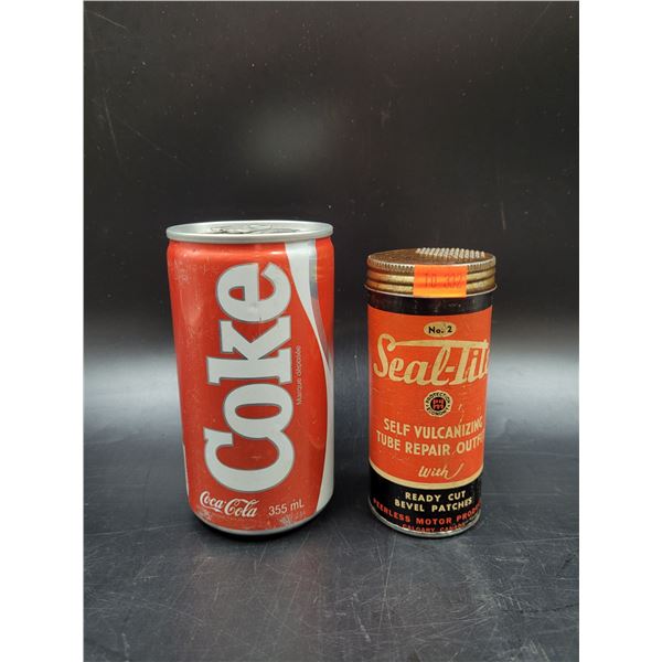 Vintage Seal-Lite Self Vulcanizing Tube Repair Kit Tin