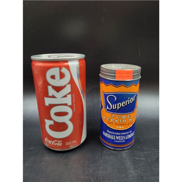 Vintage Superior Tube Repair Kit Tin