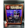 Image 1 : Vintage Texaco Havoline Motor Oil Light up Advertising Sign