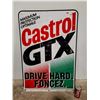 Large Castrol GTX Aluminum Double Sided Advertising Sign