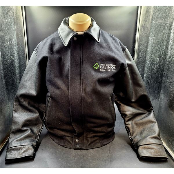 Great Canadian Casinos Leather & Wool Jacket