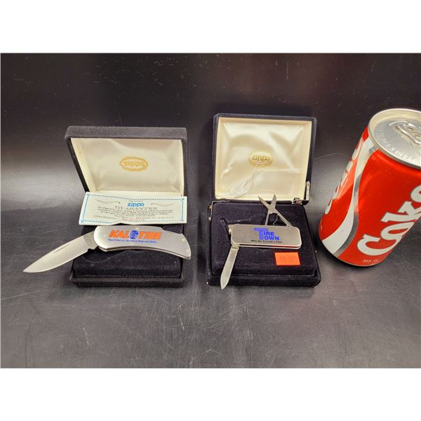 2 New Zippo Pocket Knives Kal Tire & Tire Town