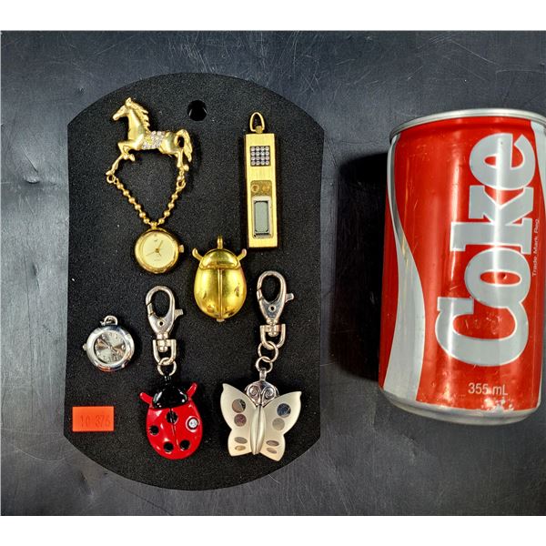 Vintage Key Chain & Brooch Watches
