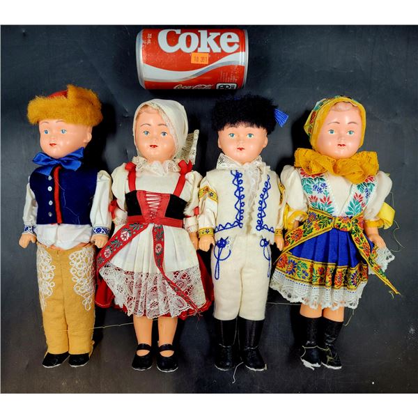 4 Vintage Kaiser Chicago Dolls 12"