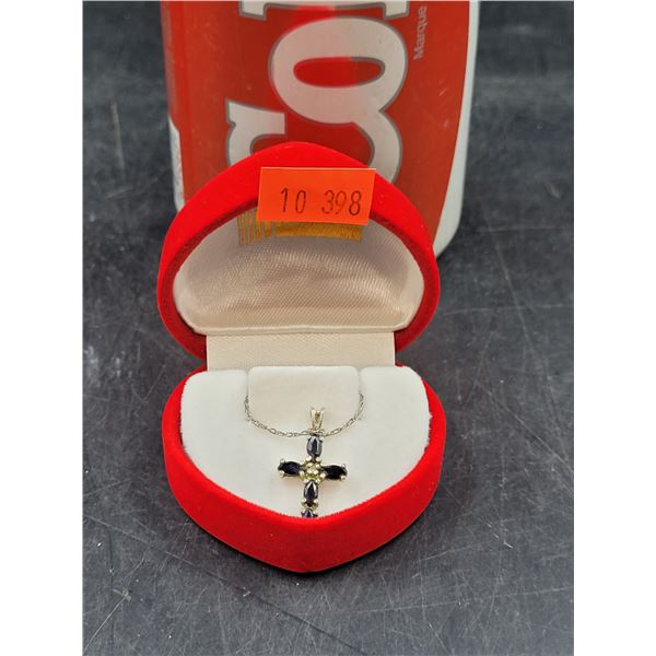 Sterling Silver Necklace with Cross Pendant