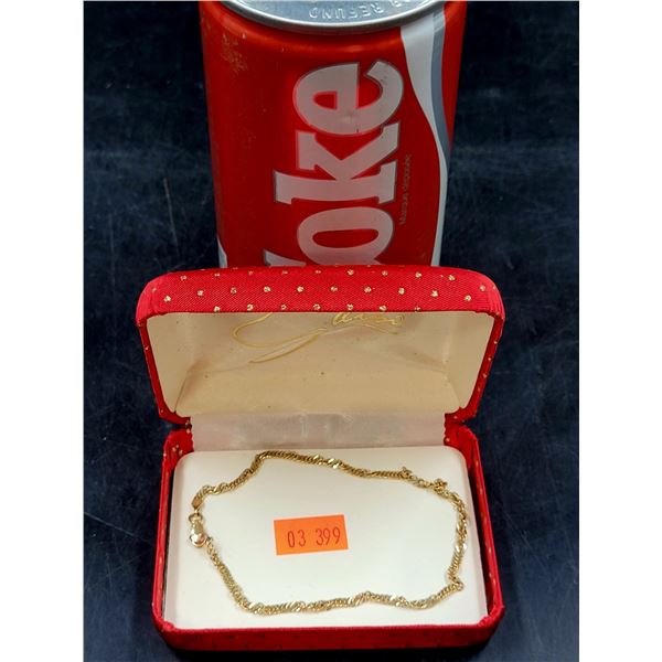 10K Gold Ankle Bracelet (2.54 grams)