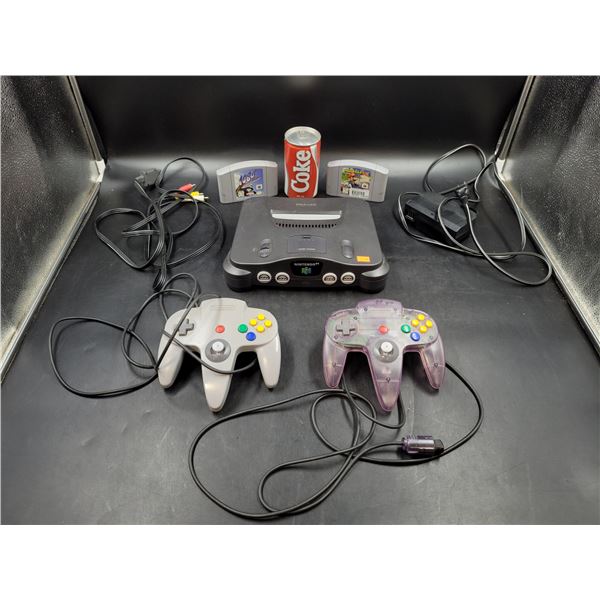 Nintendo 64 Console with Controllers and Games