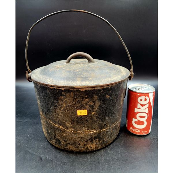 Vintage FBP Cast Iron Lidded Pot
