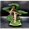 Image 1 : Artificial Bonsai Tree with Lady in Kimono Figurine