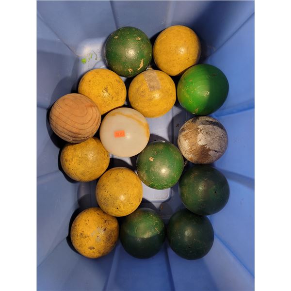 Vintage Wooden Bocce Balls