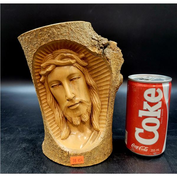 Hand Carved Jesus Wood Piece