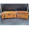 Image 1 : 2 Vintage Wooden Storage Boxes