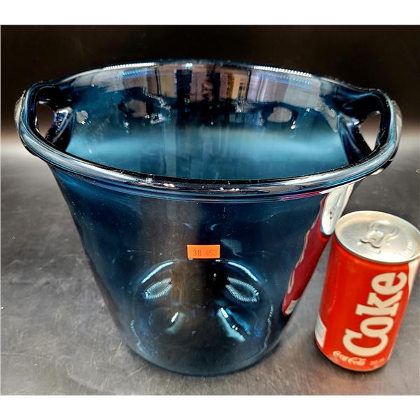 Vintage Blue Glass Vase/Bowl