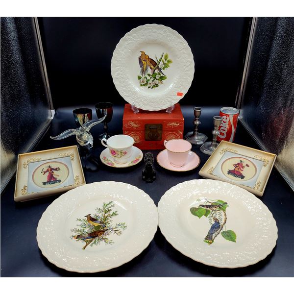 Bone China Teacups, Alfred Meakin Plates, and Kitchen/Home Accessories