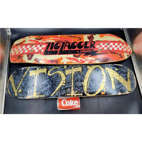 Krooked and Vision Skateboard Decks