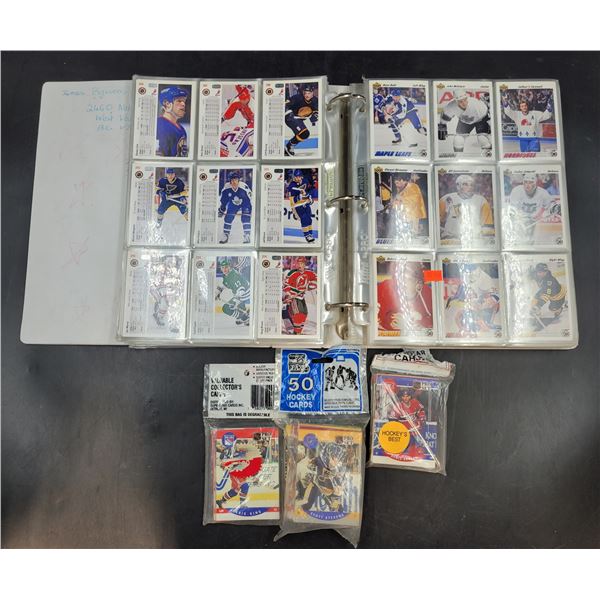 Vintage Hockey Cards in Binder
