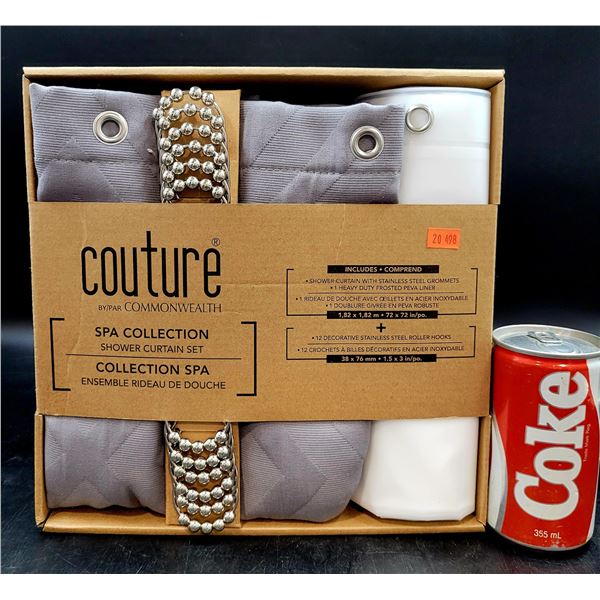 Commonwealth Couture Spa Collection Shower Curtain Set