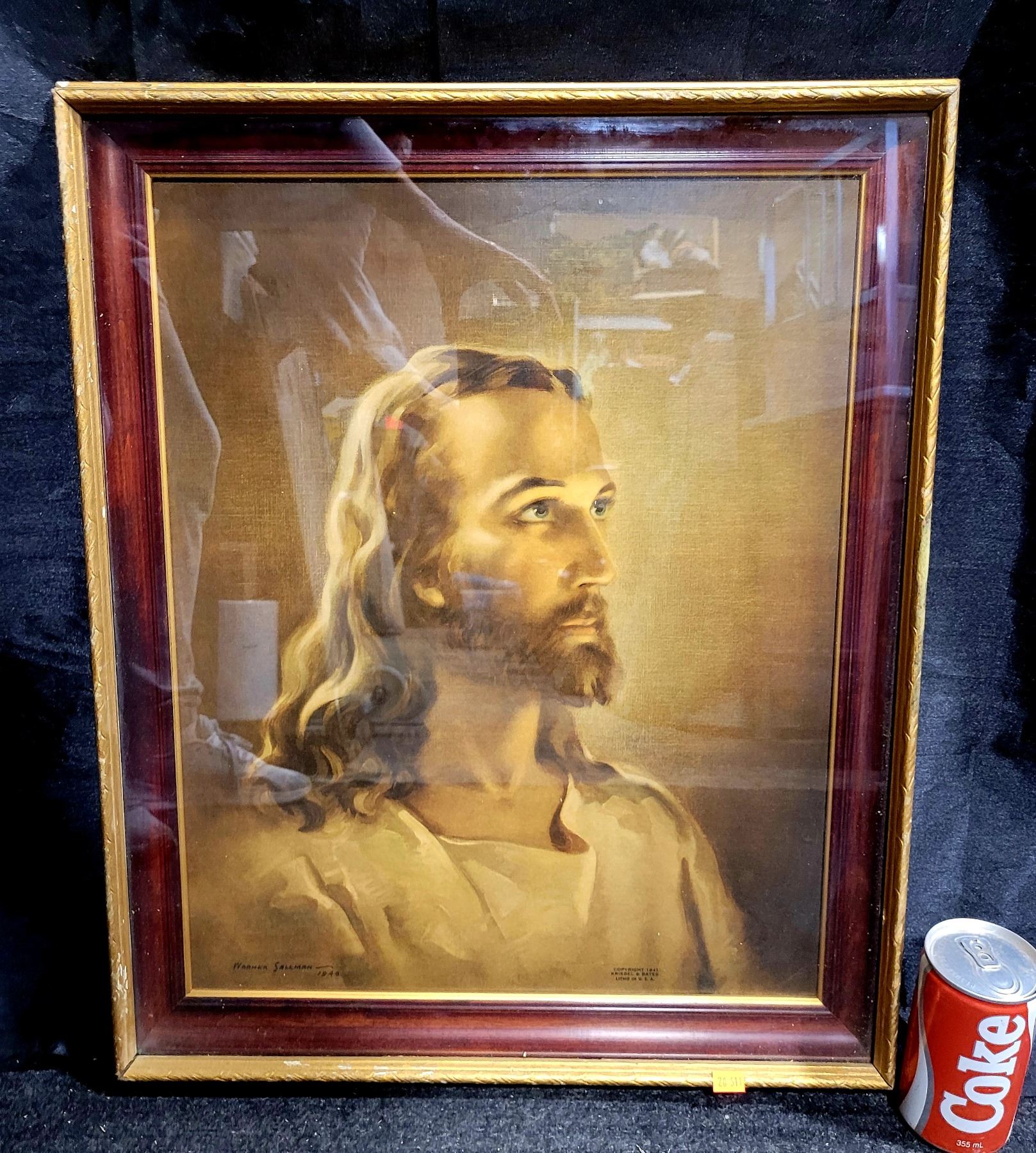 Vintage Warner Sallman Head of Christ Print