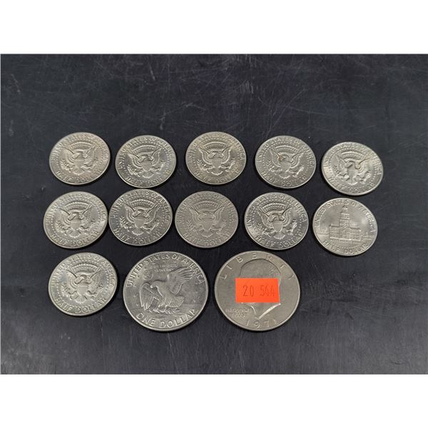 Vintage US Dollars and Half Dollars