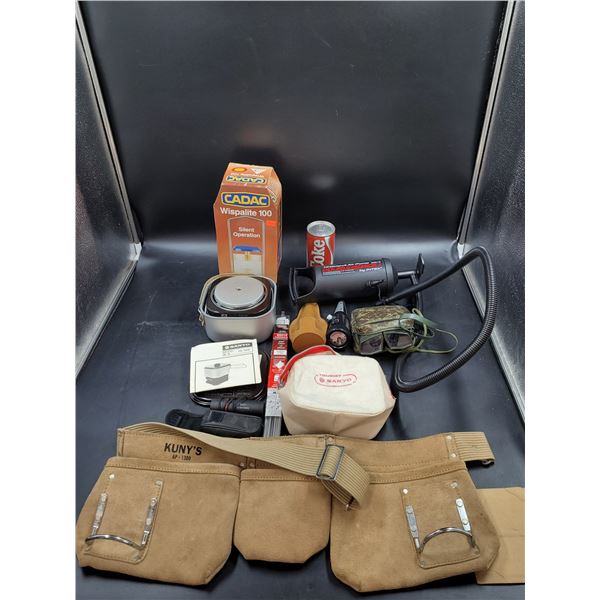 Sanyo Super Cooker, Tool Belt, Wispalite 100, and More