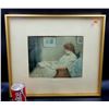 Image 1 : Vintage Signed & Framed Lady Reading Pastel Drawing