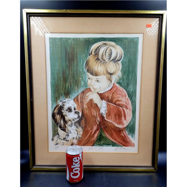 Vintage Signed & Framed Drawing