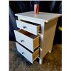 Image 2 : Small White Side Table w/ Drawers