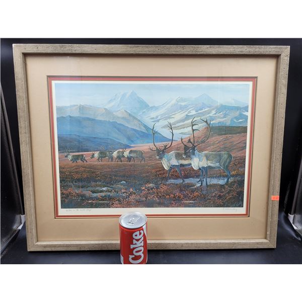 Vintage Framed & Signed Landscape & Animal Print