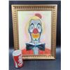 Image 1 : Vintage Framed Clown Drawing