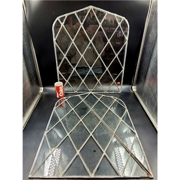 2 Leaded Glass Windows
