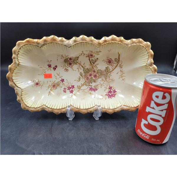 Vintage Hand Painted Floral Dish