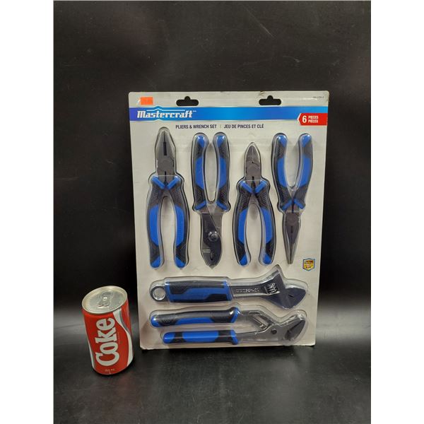 New Mastercraft 6-Piece Pliers & Wrench Set