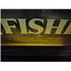 Image 2 : Vintage Light Up Fisher Advertising Sign