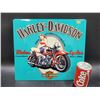 Image 1 : Harley-Davidson Embossed Tin Advertising Sign