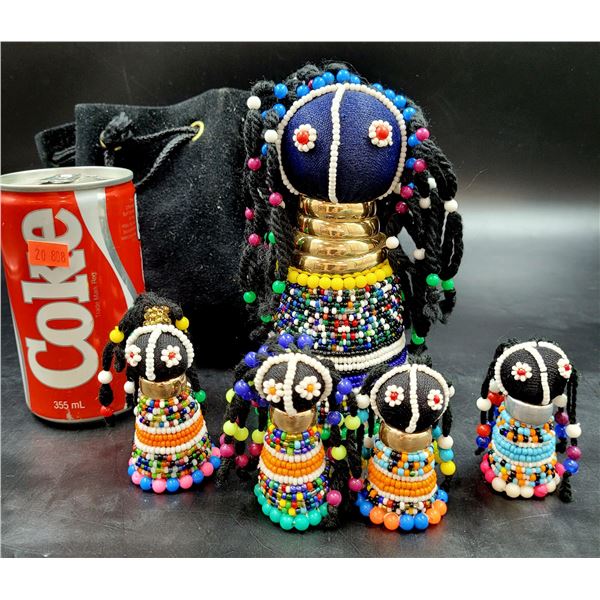Hand Crafted African Ndebele Dolls