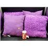 Image 1 : Distinctly Home 100% Cotton Purple Pillow Set