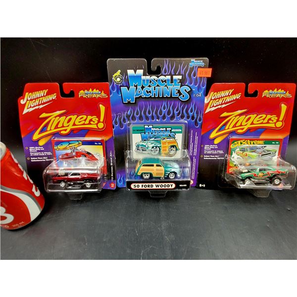 Sealed Die Cast Zingers! & Muscle Machines '50 Ford Woody