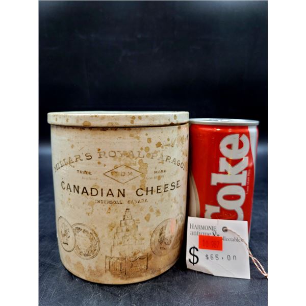 Vintage Millar's Royal Paragon Canadian Cheese Container