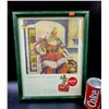 Image 1 : Vintage Framed Coca-Cola Advertising Board