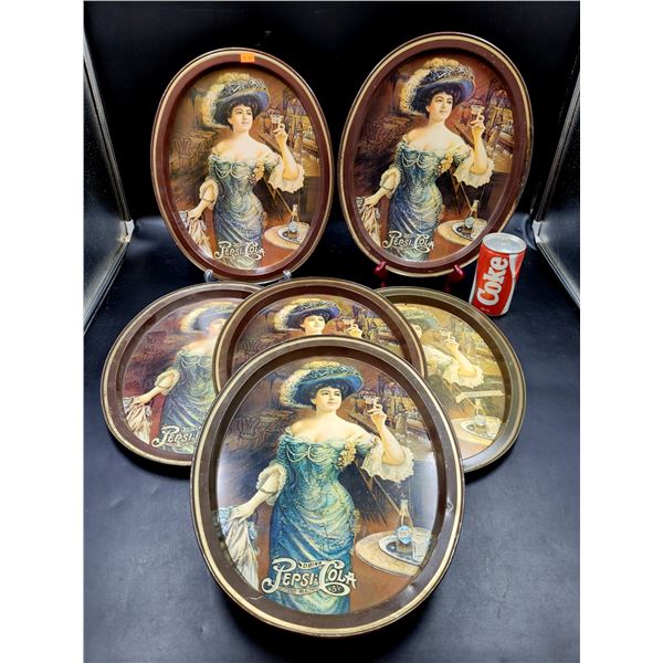 Vintage Pepsi Cola Advertising Trays