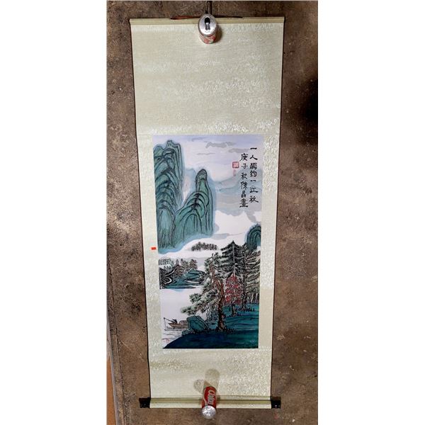 Vintage Japanese Scroll Painting