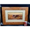 Image 1 : Vintage Framed Farmland & Animal Print